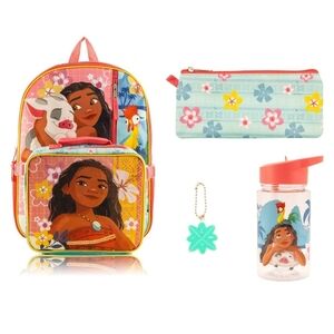 Moana 4 Piece Backpack Set Kids School Bag